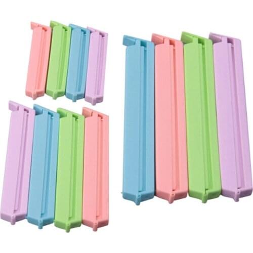 12x Kitchen Plastic Storage Food Snack Seal Sealing Bag Clips Sealer Clamp S,M,L