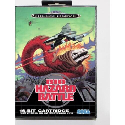 16 bit Sega MD game Cartridge with Retail box - Bio-Hazard Battle game card for Megadrive Genesis system