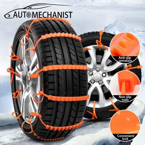 20Pcs Snow Anti-skid Wheel Chains For Car Universal Off-road Tire Chain Emergency Anti skid Accessories for Snow Ice Mud Road