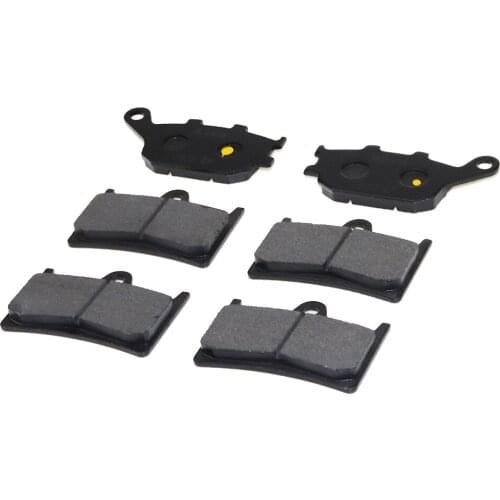 6pcs/set Motorcycle Front & Rear Brake Pads For Yamaha FZ1 1000 Fazer ABS 2006-, YZF 600 R6 2003-2013 YZF-R6 YZFR6 04 05 06 07