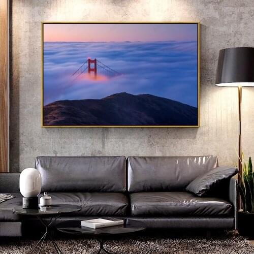 Artcozy Oil Canvas Painting golden gate For Home Decoration Wall Art