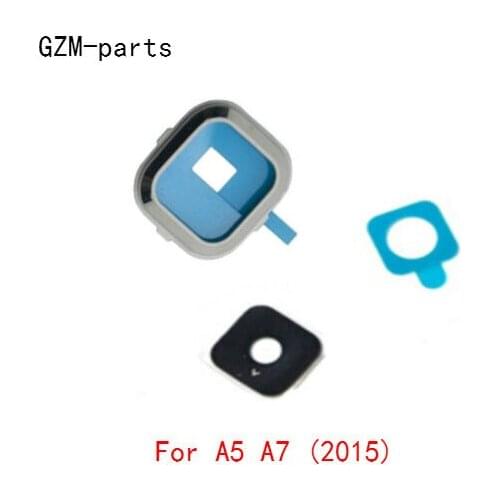 GZM-parts 3pcs/lot For A3 A5 A7 2015 Back Rear Camera Lens Glass Cover with Frame Holder For Samsung Galaxy A3 A310 A510 A710