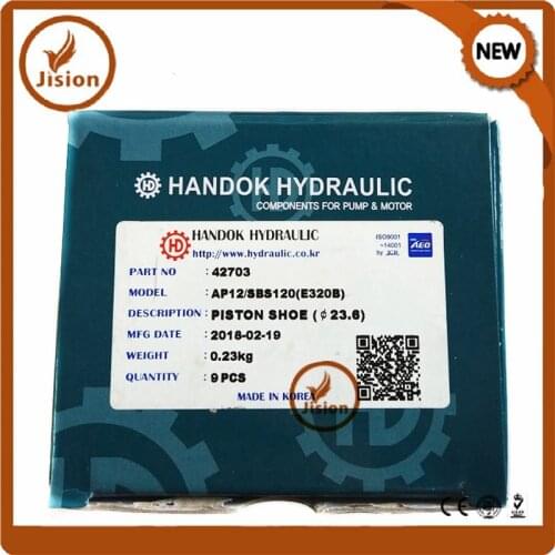 Jision HANDOK Hydraulic Parts E320C SBS120 Hydraulic Pump Piston Shoe