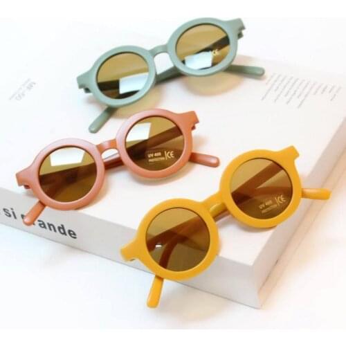 Round Kids Sunglasses Boys Girls Vintage Sun Glasses UV Protection Classic Children Eyewear Lentes De Sol Gafas Drop Shipping