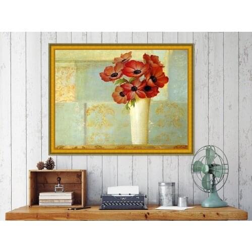 Square/round Resin Embroidery Poppy Flowers Floristry Home Decor Diamond Painting Moasic Floral Picture By Numbers Cross Stitch