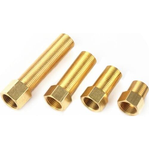 Brass Fitting 1/2" BSP Male to Female change Coupler straight in Connector Adapter 28mm 40mm 50mm 70mm 100mm length
