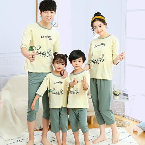 Summer Children Pajama of Nightwear Clothes Casual Cotton Childrens Pajamas Set Childrens Suit Baby Cute Clothes Sets