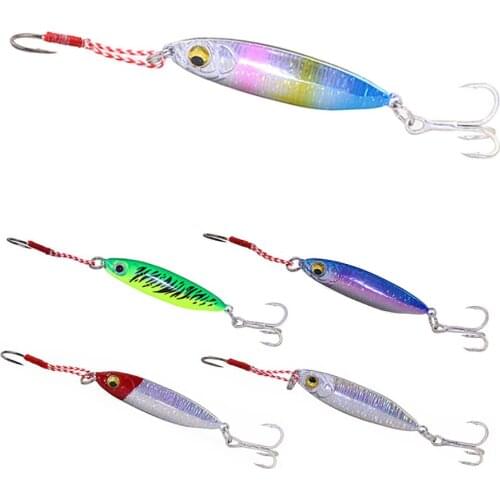 Metal Jig Spoon Bait 10G/15G/20G/30G 3D Eyes Artificial Hard Bait Sinking Fishing Lures Treble Hook Pesca Bass Fishing Tackle