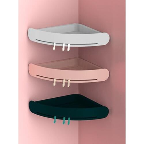 European style toilet bathroom shelf toilet vanity free punch storage rack wall-mounted kitchen triangle corner storage set