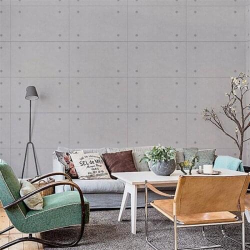 Nordic style gray cement board rivets beautiful rock board wallpaper modern minimalist bedroom living room background wall обои