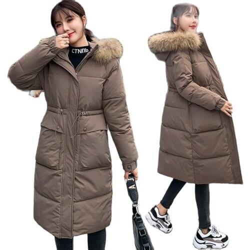 Plus Size Warm Jackets 2021 Fashion Women Winter Coat Long Slim Thicken Warm Down Jacket Cotton Padded Coat Outwear Parkas mujer