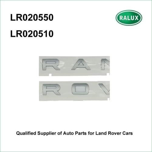 Silver metallic car name plate for Range Rover Sport 10-13 auto letter sticker aftermarket parts LR020550 LR020510