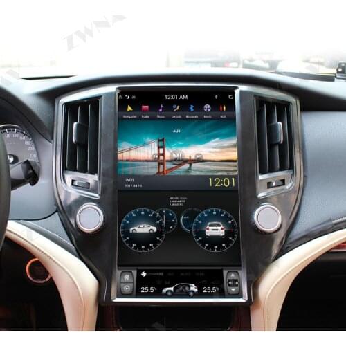 For Toyota Crown fourteenth GPS Navigation 13.6''Tesla Android 9.0 PX6 4+64GB Built-in DSP Wireless CARPLAY Car multimedia Radio