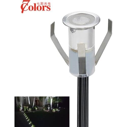 6pcs/Lot Waterproof Led Deck Light for Patio Floor Stair Underground Lighting Outdoor Garden Step Lamp Small Size Recessed DC12V