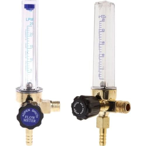 1/4PT Thread 7mm Barb Argon Ar CO2 Gas Flow Meter Ar Welding Regulator 0.35 MPA