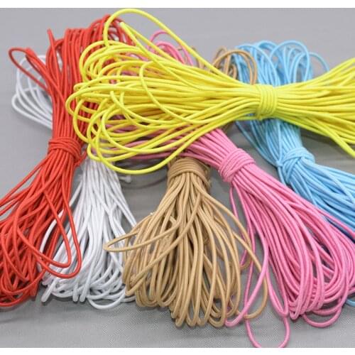 10yards 1.5mm Colorful High-Quantity Round Elastic Rope Elastic Rubber Band Elastic Line DIY Hand Craft Clothing Sew Accessories