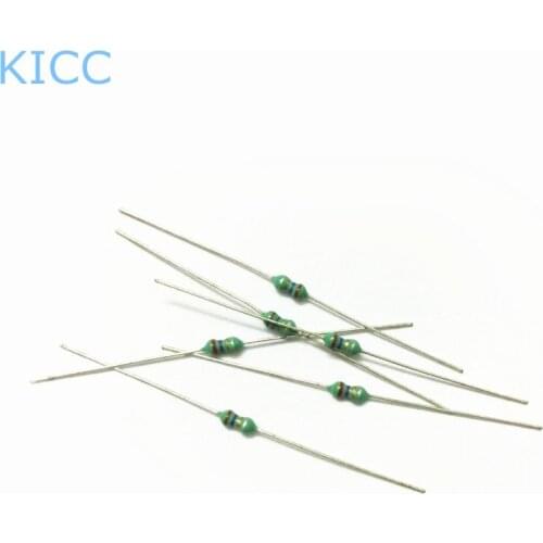 20Pcs 1/4w 1uH 1R Color ring inductance Inductor 0307 1uH 1R0K