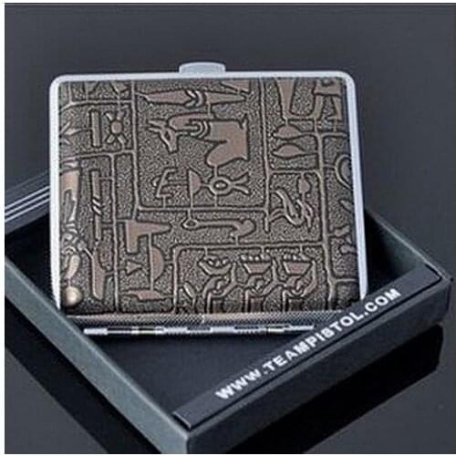 20PCS Cigarette Case Holders Stainless Steel Box Smoker Gift Cigarette Pressure-proof Cigarette Accessories