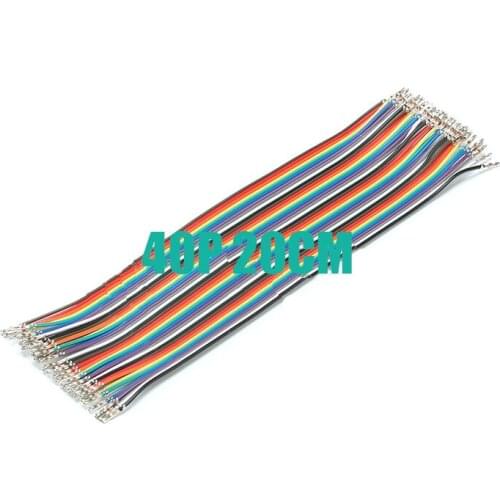 Free shipping 10pc 21CM Double head DuPont terminals cable Dupont Color line (12pc copper )
