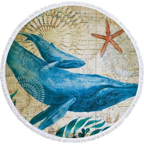 Large Swimming Beach Towel Foldable Super Absorbent Travel Outdoor Sea Round Soft Microfiber Quick Drying Swimming Accessories