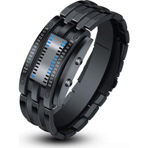 Fashion Men Bracelet Watches Men Sports Watches Men Led Digital Watches Stainless Steel Electronic Watches Men Relogio Masculino