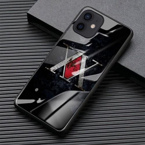 For iphone 12 pro Tempered Glass Case Japan Anime hunter x hunter For iPhone 11 12 mini PRO MAX SE 2020 6 6s 7 8 Plus X XR XS
