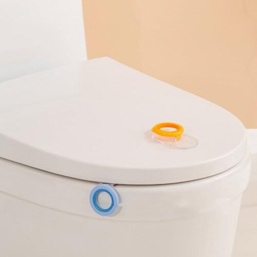 Toilet Seat Holder Lifter Convenient Sanitary Closestool Seat Covers Lid Handle Lift Bathroom Accessories Home Cleaning Products