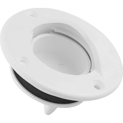 Marine Boat Transom Deck Mount Drain Scupper Valve with Seal, Bung Stopper Replacement Accessories