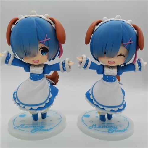 14cm new arrival in stock Japanese original anime figure Re:Life in a different world from zero Rem Q version action figure
