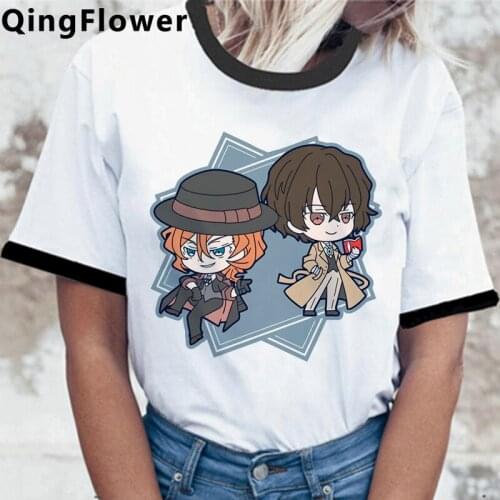 Bungou Stray Dogs t-shirt women streetwear tumblr harajuku kawaii aesthetic couple clothes t shirt summer top