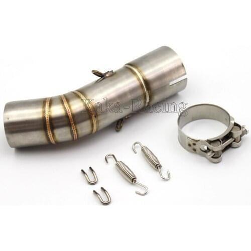 FZ-8N Slip on Motorcycle Exhaust Middle Connect Pipe Mid Link Pipe Tube For Yamaha Fazer FZ8 FZ8N FZ8S FZ800 2010-2015