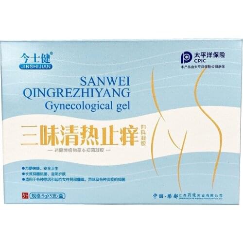 Jinshijian sanwei clearing heat and antipruritic female private parts cleaning and nursing gynecological gel