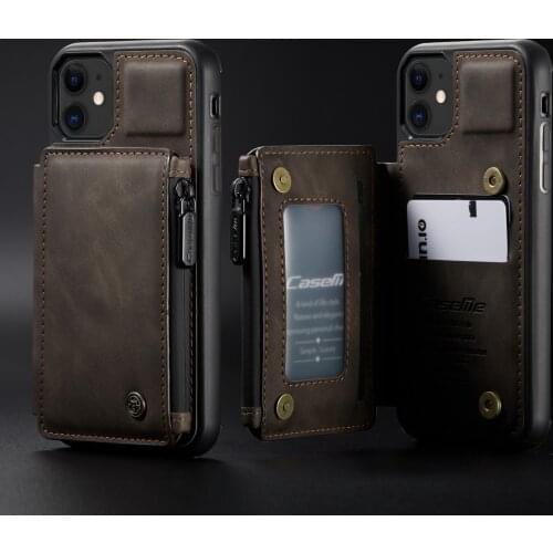 Magnetic Leather Wallet Case For iPhone 13 13 Pro Max iPhone 11 12 XS Max XS Slot Shockproof Flip Cover i For iPhone 7 8 7P 8P