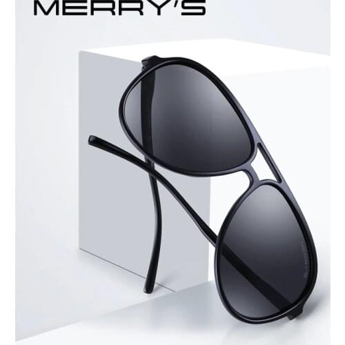 MERRYS DESIGN Men Classic Pilot Polarized Sunglasses Lighter Frame 100% UV Protection S'8510