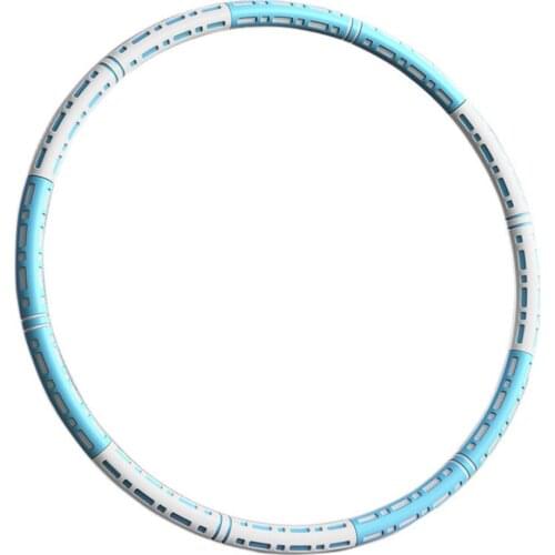 6 Parts Detachable Stainless Steel Sport Hoops Women Aro Fitness Training Gym At Home Massage Waist Ring Weight Loss Yoga Circle