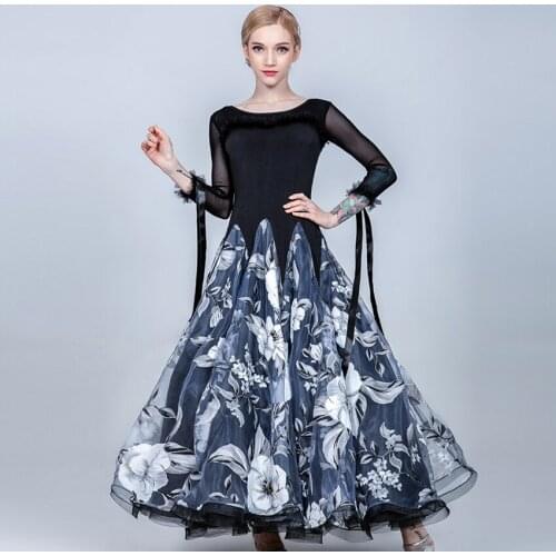 Ballroom dance dresses women standard ballroom dress girls ballroom waltz dress fringe standard social dress dance wear