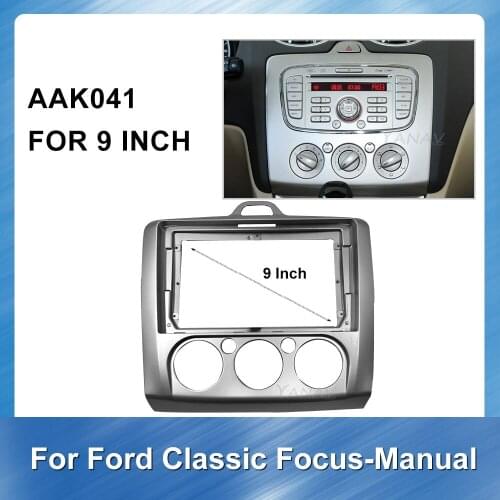 Car radio stereo receiver Fascia Frame For Ford Focus manual 2010 2011 Car Audio Panel Mounting Dash Installation Frame Trim Kit