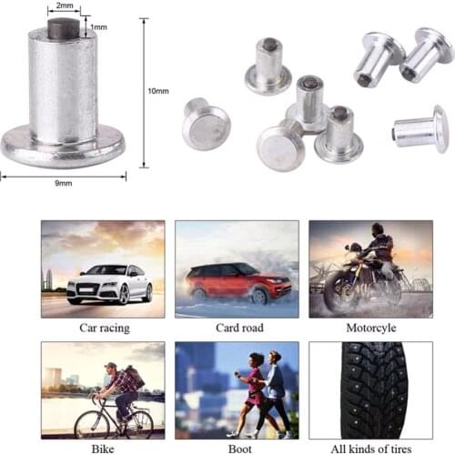 100pcs Wheel Tyre Stud Screws Snow Tire Spikes for Car Auto SUV ATV Automobile Tire 9mm/0.35" Auto Accessories
