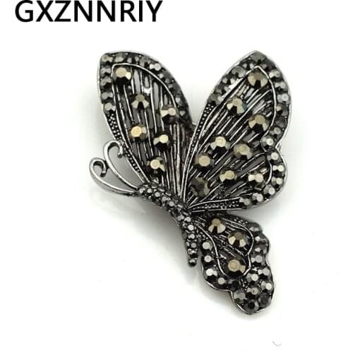 Rhinestone Butterfly Brooches for Women Accessories Pins and Brooch Metal Jewelry New Fashion Broche Femme Bijoux Party Gifts