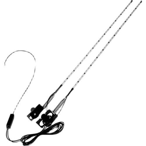 12-24V Universal Remote Control Truck Pilot Pole Antenna Light Antenna Symphony Marquee Streaming Light Waterproof Modification