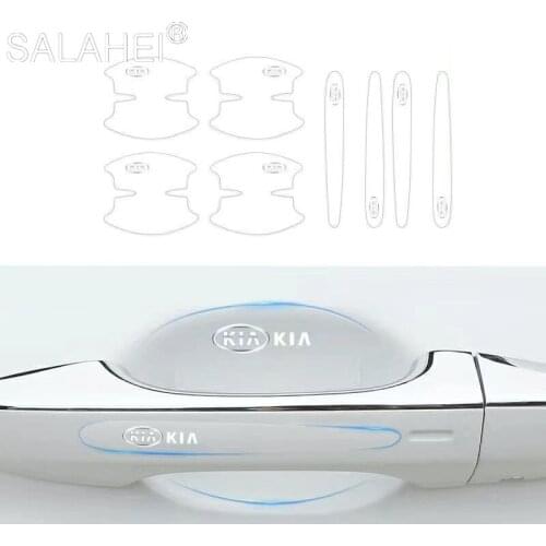 TPU Car Door Bowl Handle Scratches Transparent Invisible Sticker For KIA K2 KX3 KX5 K4 K5 K3S RIO Ceed Creato Optima Sportage