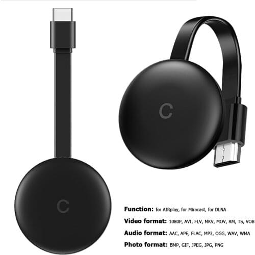 G12 TV Stick For Chromecast 4K HD HDMI-compatible Media Player 5G/2.4G WiFi Display Dongle Screen Mirroring 1080P HD TV