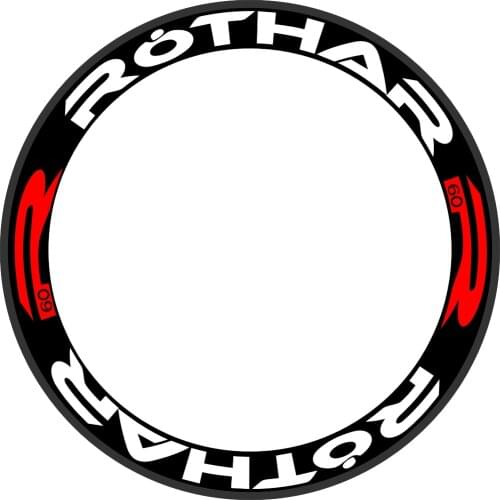 Carbon Bike Rim Wheel Stickers Decals For ROTHAR Road Bike Replacemant Safe Protector Waterproof Reflective 2 WHEELS 700C