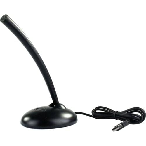 USB Desktop Microphone Portable LED Mic Indicator Vocal Studio Speech for Laptop