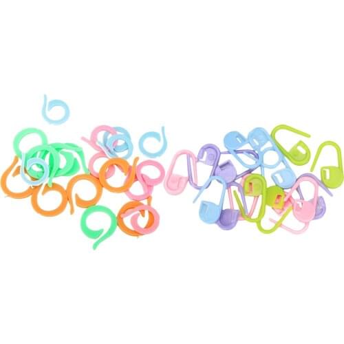 20 Pieces Knitting Locking Stich Markers Holders&20 Pieces Split Stitch Ring Markers