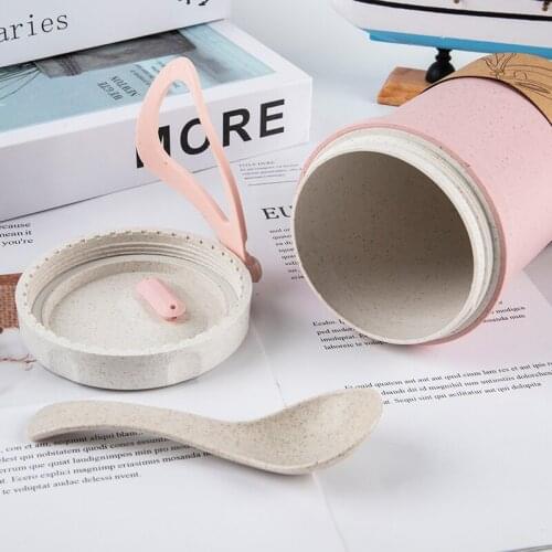 300ml Soup Box Sealed Leakproof Kids Lunchbox Eco-Friendly Round Food Container Meal Prep Bento Box Microwavable Lunch Boxes Hot