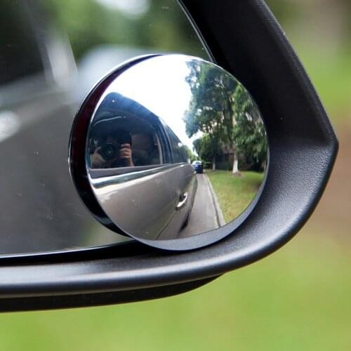 2inch ABS Round Car Blind Spot Rear View Mirror Rearview Wide Angle Round Convex Mirror Auto Car Accessories Blind Spot Mirror