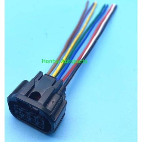 Free shipping 2/5/10/20/50/100pcs 8 pin connector automotive Plug socket wire cable connector 6181-6850 wire harness