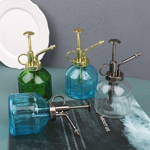 1pc Watering Bottle Nordic Style Vintage Water Cans Succulent Plants Golden Gardening Spraying Bottle Watering Pot Garden Tool