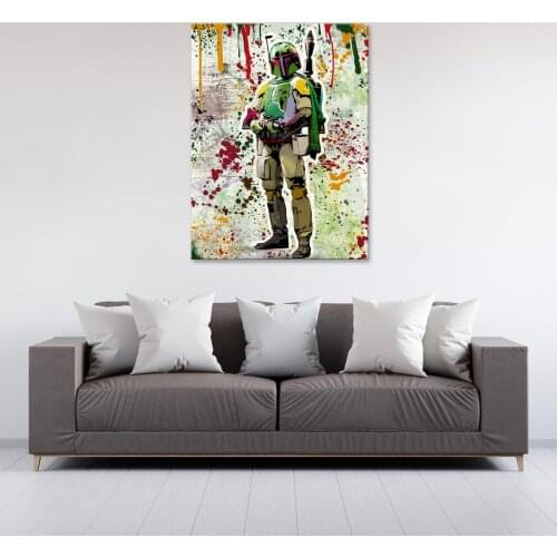 Disney Star Wars Wtercolor Poster Anime Painting Canvas Print On Wall Art Picture For Living Room Home Decor Frameless